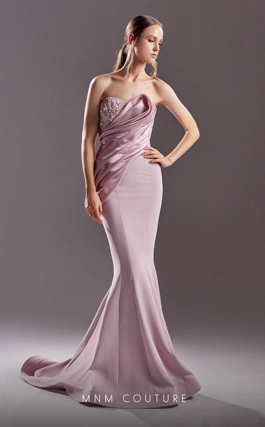 Formal Dresses Long Formal Fitted Mermaid Evening Dress Pink