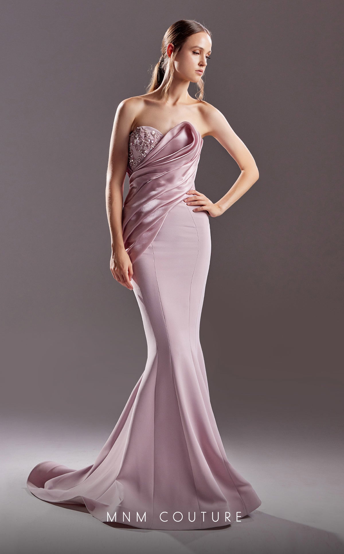 Formal Dresses Long Formal Fitted Mermaid Evening Dress Pink