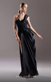 Formal Dresses Fitted Long Sequin Formal Evening Dress  Black