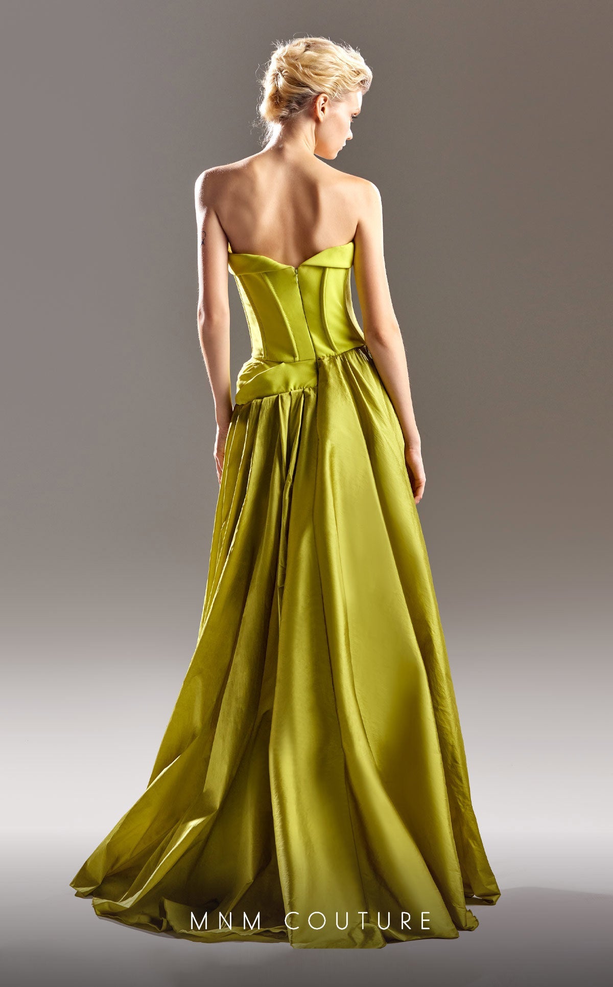 Formal Dresses Overskirt Long Formal Fitted Evening Dress Lime
