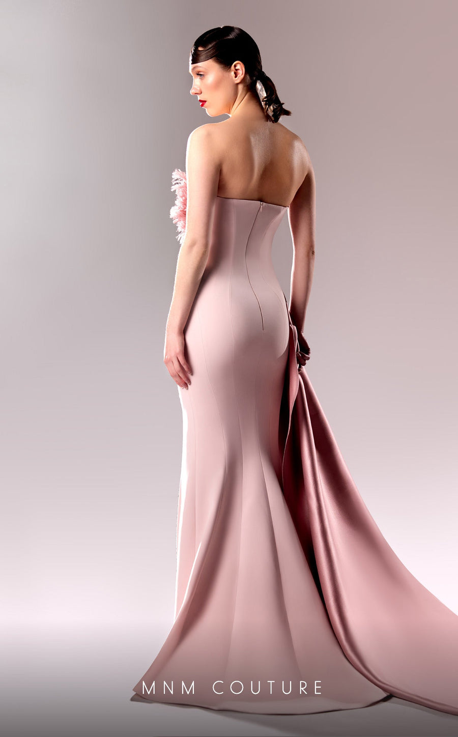 Prom Dresses Pleated Long Formal Mermaid Prom Dress Pink