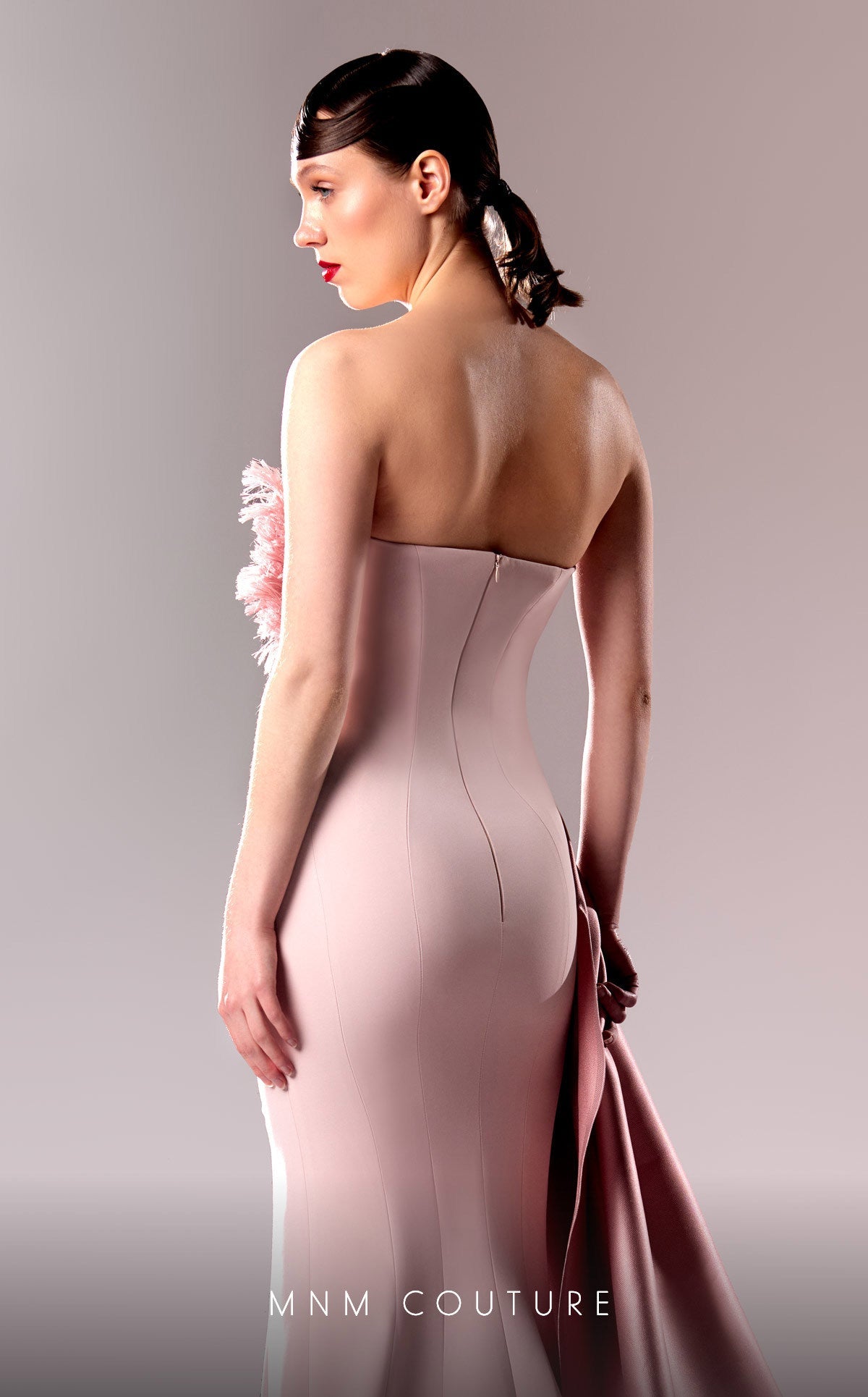 Prom Dresses Pleated Long Formal Mermaid Prom Dress Pink