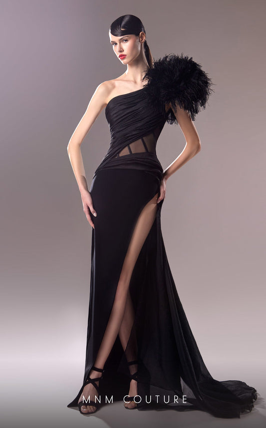 Formal Dresses Fitted Long Formal Detachable Skirt  Prom Dress Black