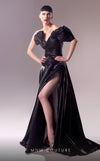 Formal Dresses Long Formal A Line Pleated Evening Dress Black