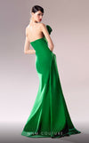 Formal Dresses Pleated Slit Long Formal Mermaid Prom Dress Green
