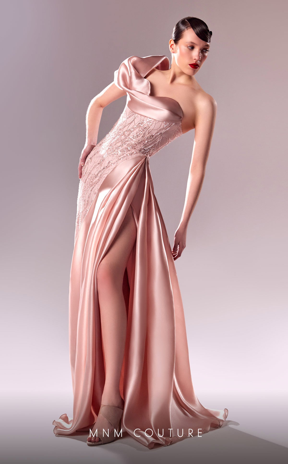 Formal Dresses Long A Line Beaded Lace Formal Prom Dress Pink