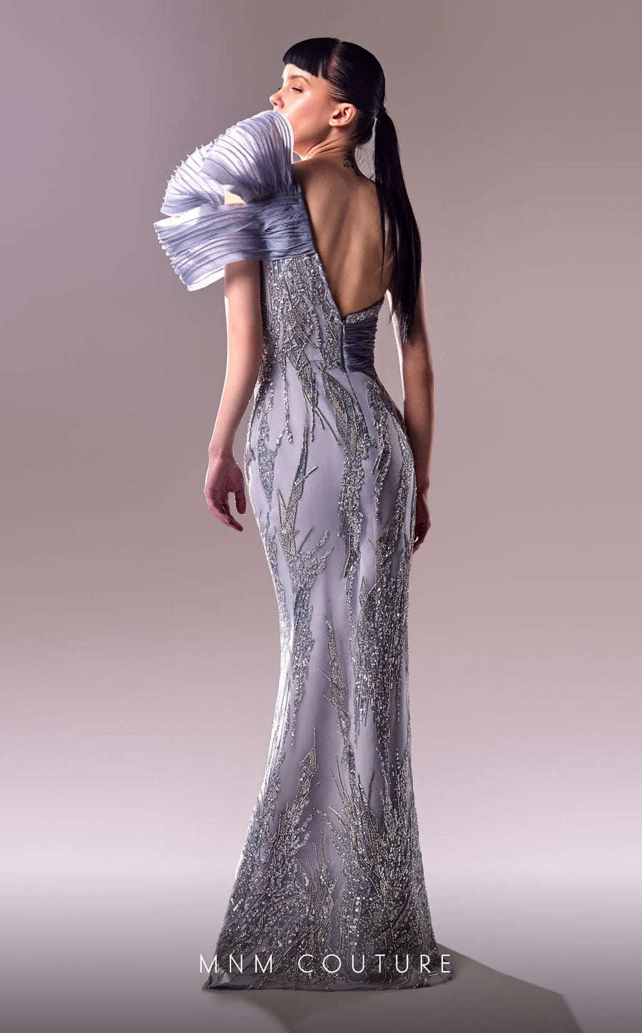 Formal Dresses Long Evening Gown Beaded Lace Fitted Formal Dress  Blue