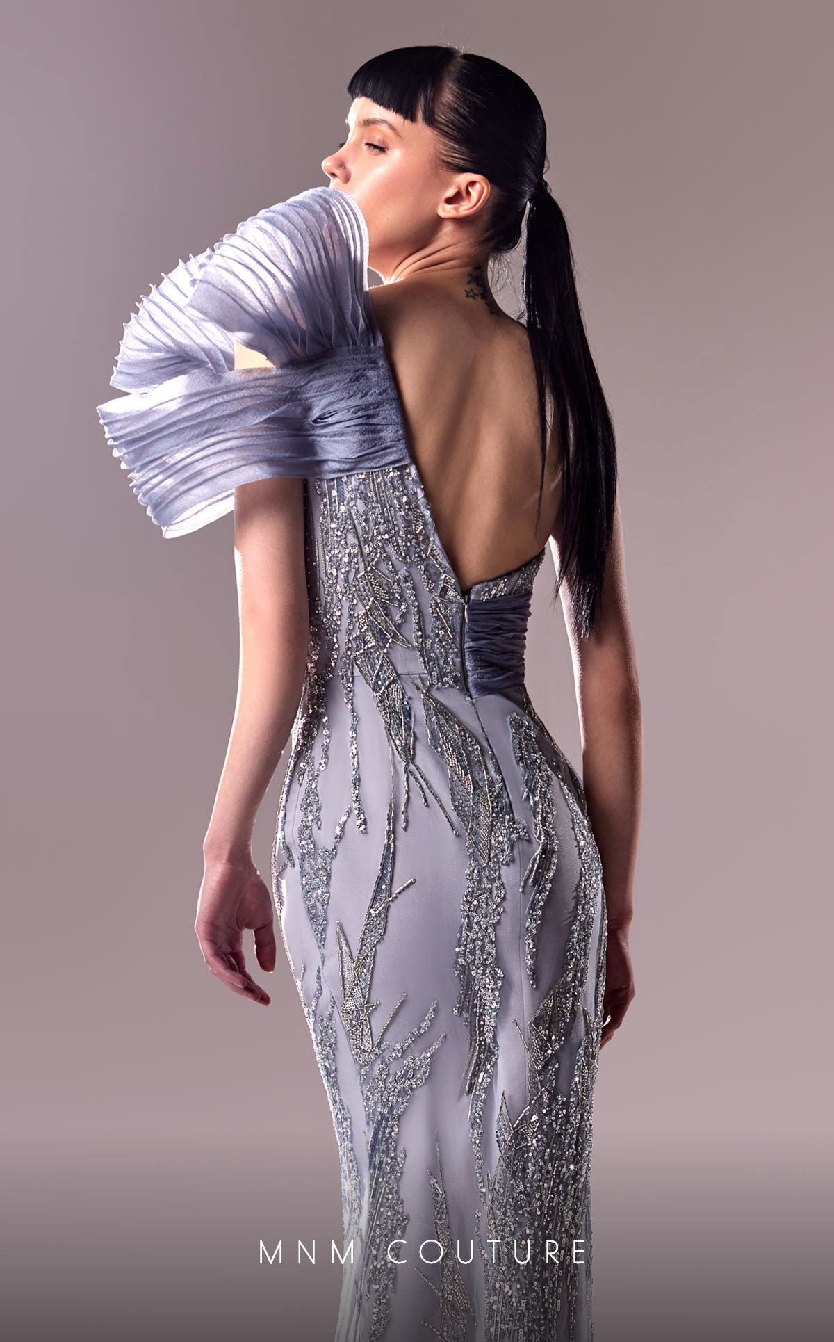 Formal Dresses Long Evening Gown Beaded Lace Fitted Formal Dress  Blue