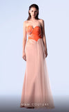 Formal Dresses Fitted Long Formal Beaded  Prom Dress Salmon/Orange