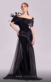 Formal Dresses Long Formal Overskirt Feather Evening Dress Black
