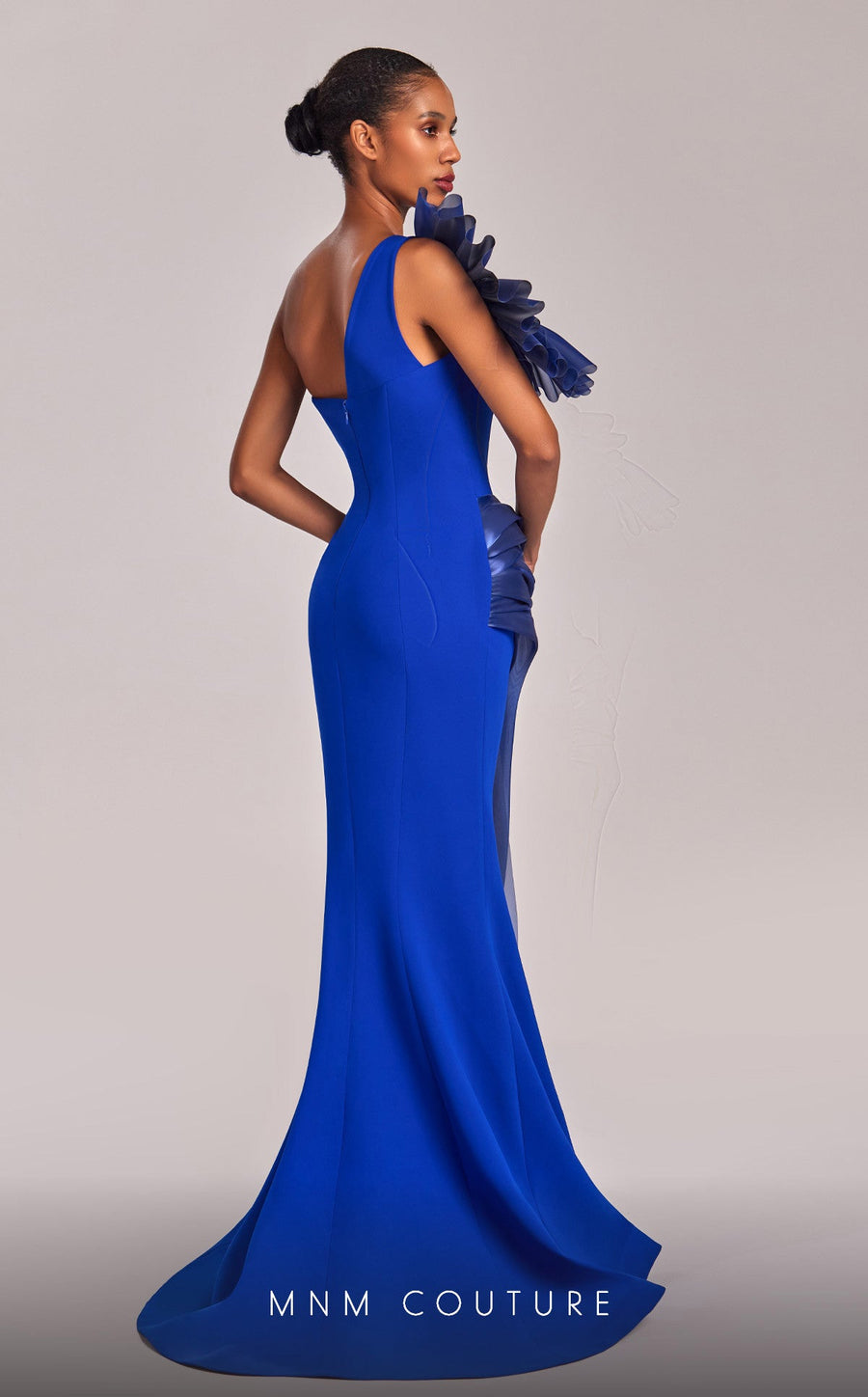 Formal Dresses Mermaid Fit Long Formal Metallic Prom Dress Royal Blue
