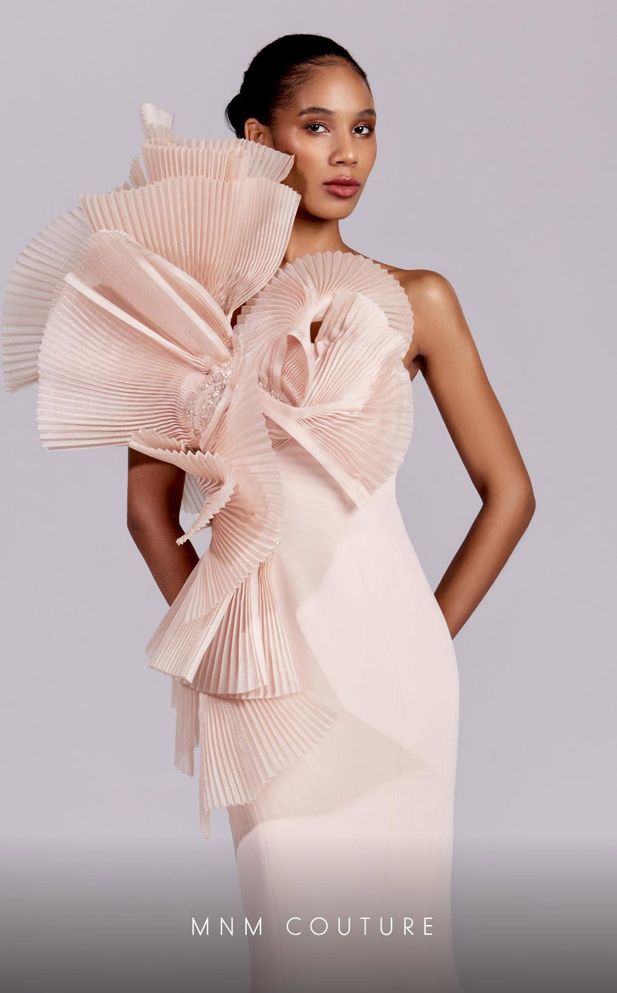 Formal Dresses Long Formal Pleated Ruffle Mermaid Evening Dress Salmon