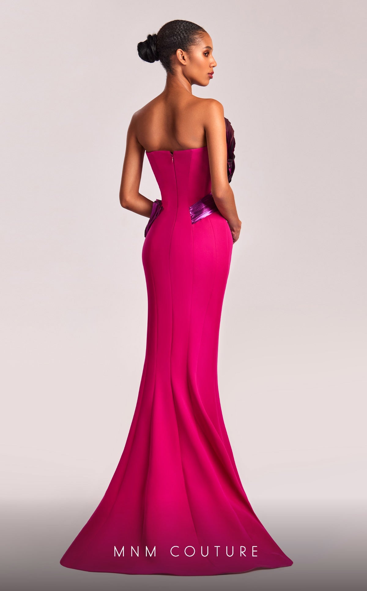 Formal Dresses Long Mermaid Metallic Formal Prom Dress Fuchsia