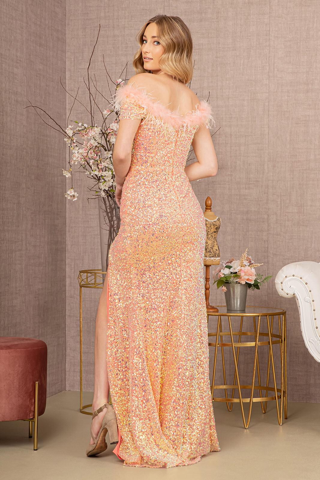 Prom Dresses Long Off Shoulder Prom Gown Coral