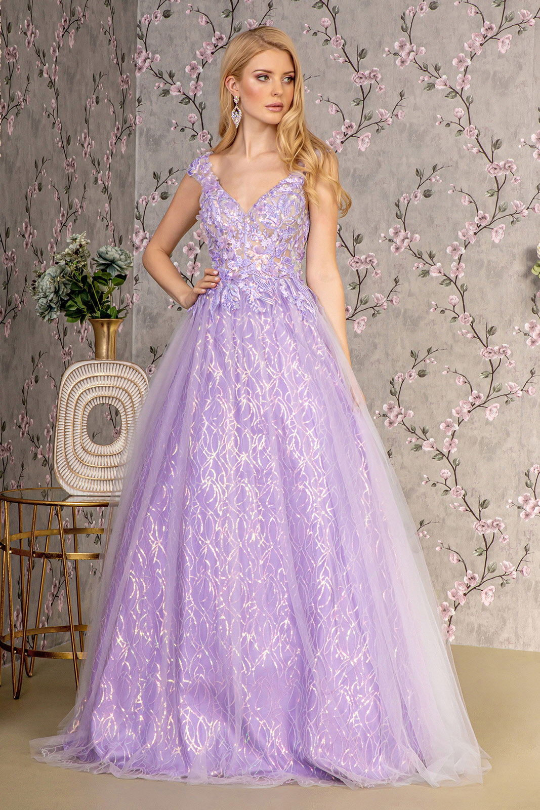 Prom Dresses Prom A line Long Dress Lilac