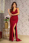 Prom Dresses Formal Prom Mermaid Long Dress Burgundy