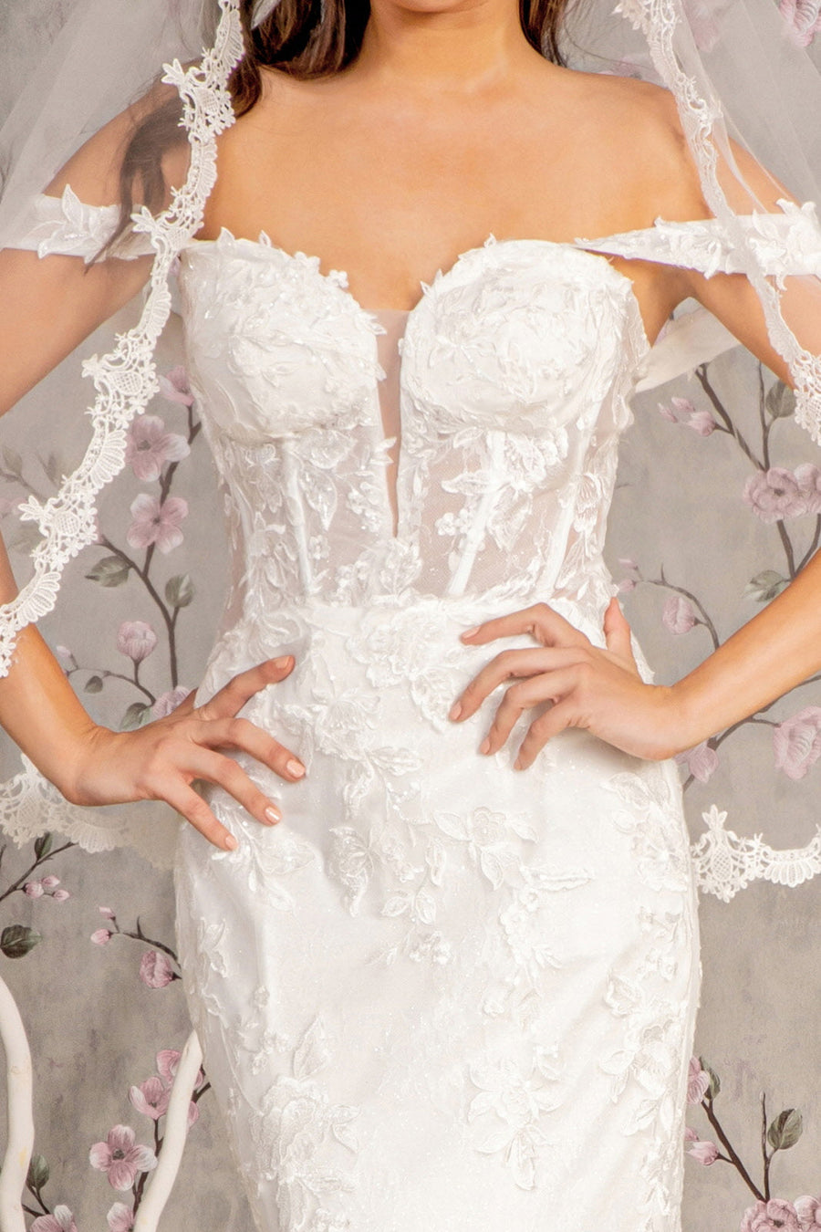 Wedding Dresses Glitter Mermaid Wedding Gown White