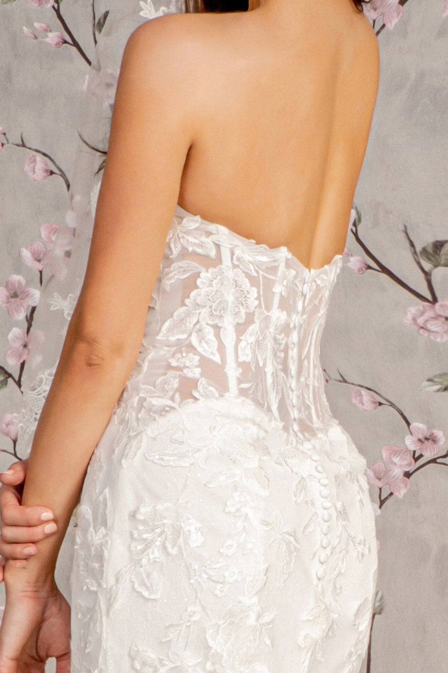 Wedding Dresses Glitter Mermaid Wedding Gown White