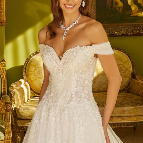 Wedding Dresses A Line Long Bridal Gown Wedding Dress Ivory