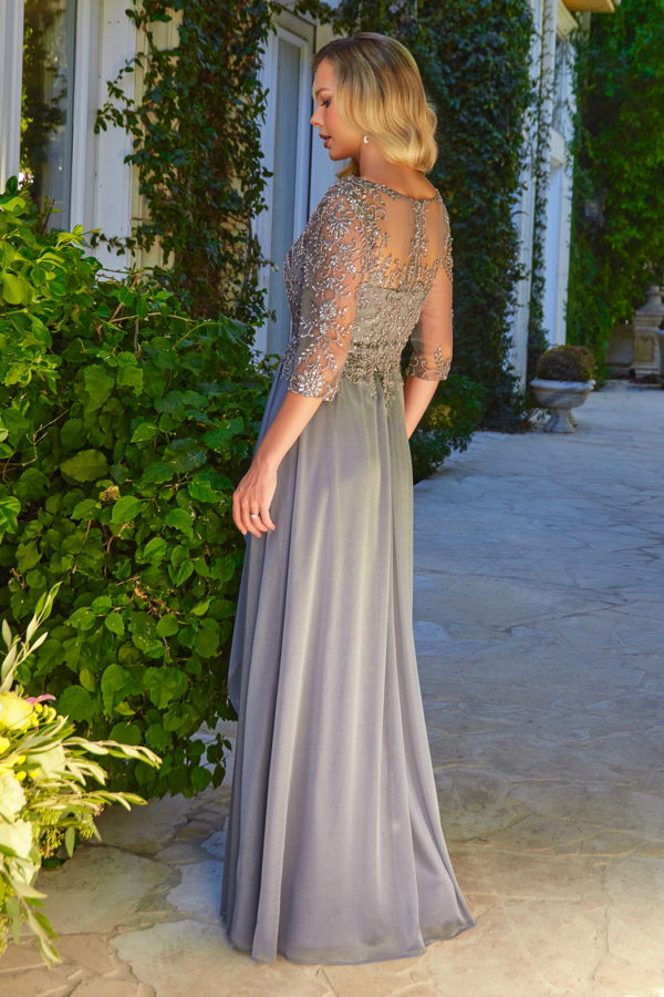 Mother of the Bride Dresses Mother of the Bride Long Sequin A Line Formal Dress Charcoal