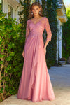 Mother of the Bride Dresses Mother of the Bride Long Sequin A Line Formal Dress Dusty Rose