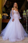Wedding Dresses Long Glitter Sequin A Line Wedding Dress White