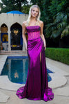 Prom Dresses Prom Long Formal Glitter Sequin Dress Magenta