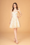 Cocktail Dresses Short Glitter Cocktail Mini Dress Champagne