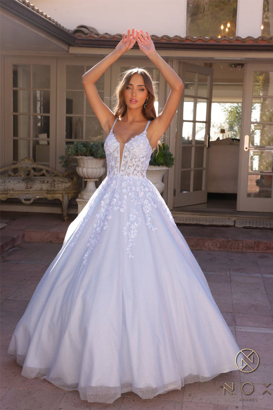Prom Dresses Long Formal Prom Ball Gown Bahama Blue