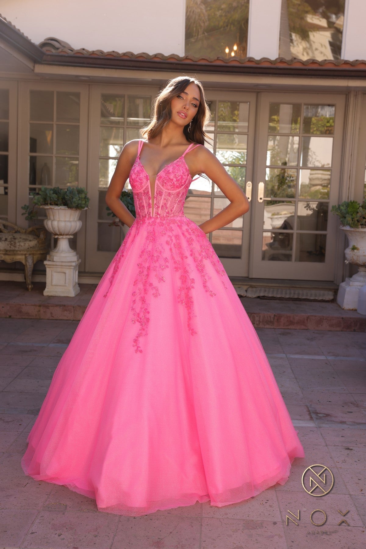 Prom Dresses Long Formal Prom Ball Gown Hot Pink