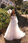 Wedding Dresses A Line Puff Wedding Dress White Nude