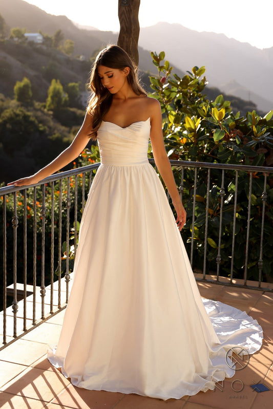 Wedding Dresses Evening Long Fitted Wedding Dress White