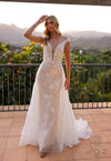 Wedding Dresses Long Beaded Wedding Dress White Nude