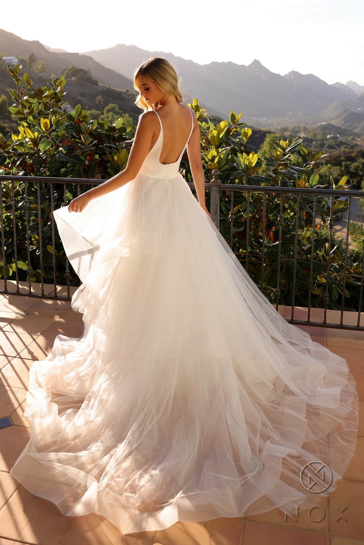 Wedding Dresses Long Ruffle Wedding Dress White
