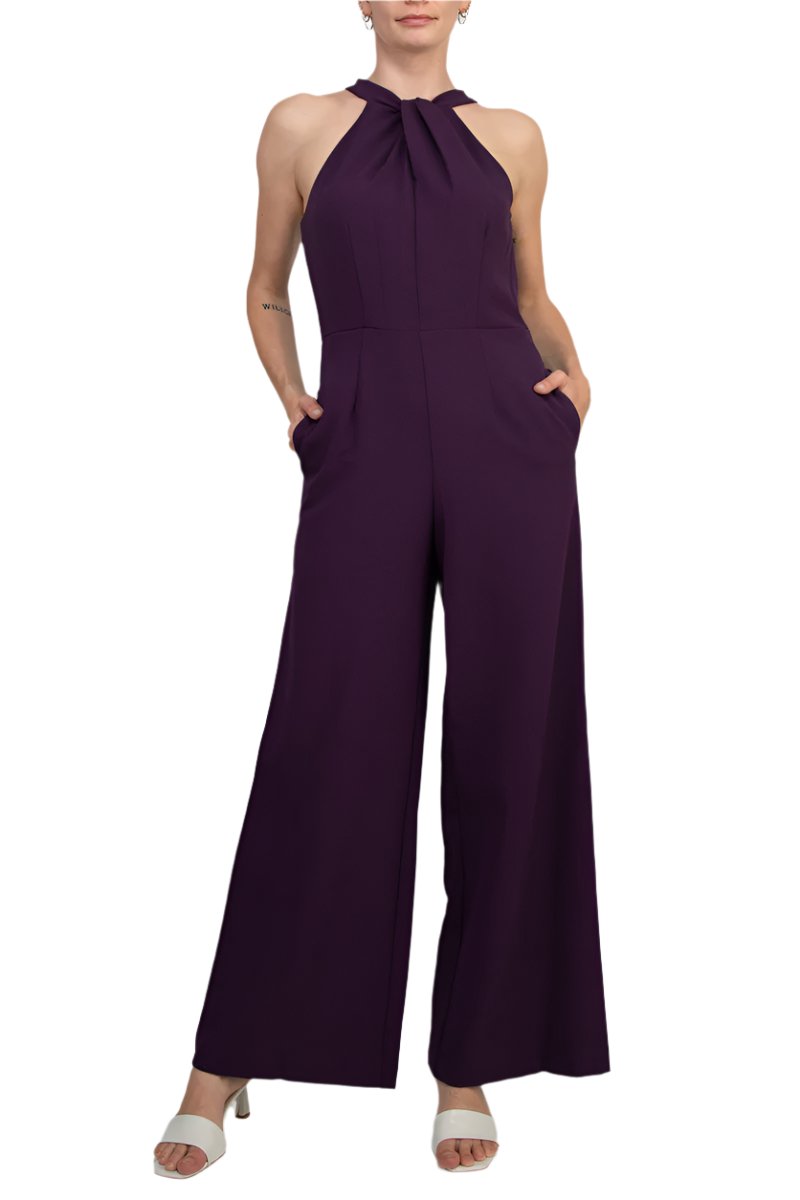 Jumpsuit Long Formal Prom Jumpsuit Plum
