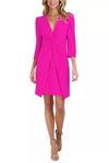 Cocktail Dresses Fitted Short Cocktail Dress Fuchsia