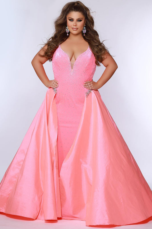 Prom Dresses Plus Size Long Formal Prom Dress Hot Coral
