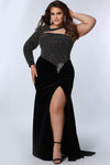 Formal Dresses Plus Size Long Formal Evening Gown Caviar
