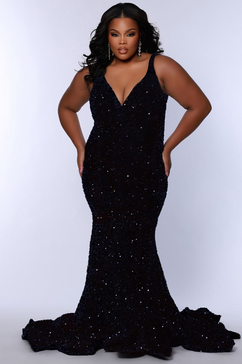 Prom Dresses Prom Plus Size Long Formal Dress Indigo