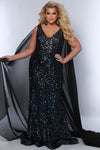 Plus Size Dresses Long Formal Fitted Sequin Mermaid Plus Size Evening Dress Kaleidoscope