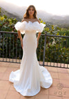 Wedding Dresses Fitted Long Wedding Dress White