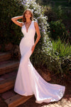 Wedding Dresses Long Fitted Wedding Dress White