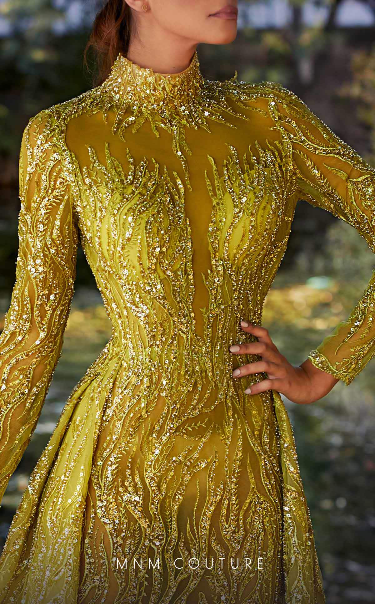 Formal Dresses A Line Long Sleeve Formal Overskirt Evening Dress Olive