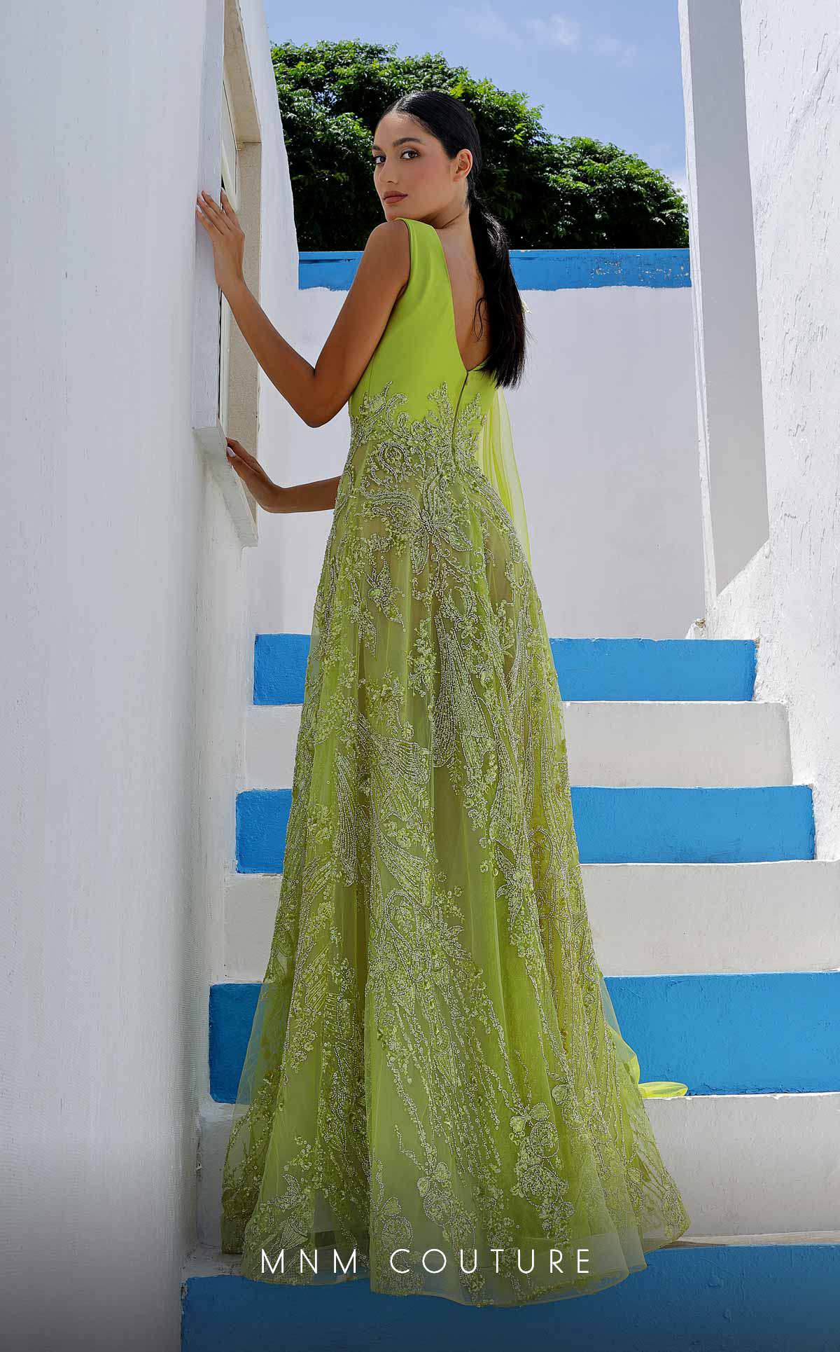 Formal Dresses Long Beaded A Line Formal Dress Pistache