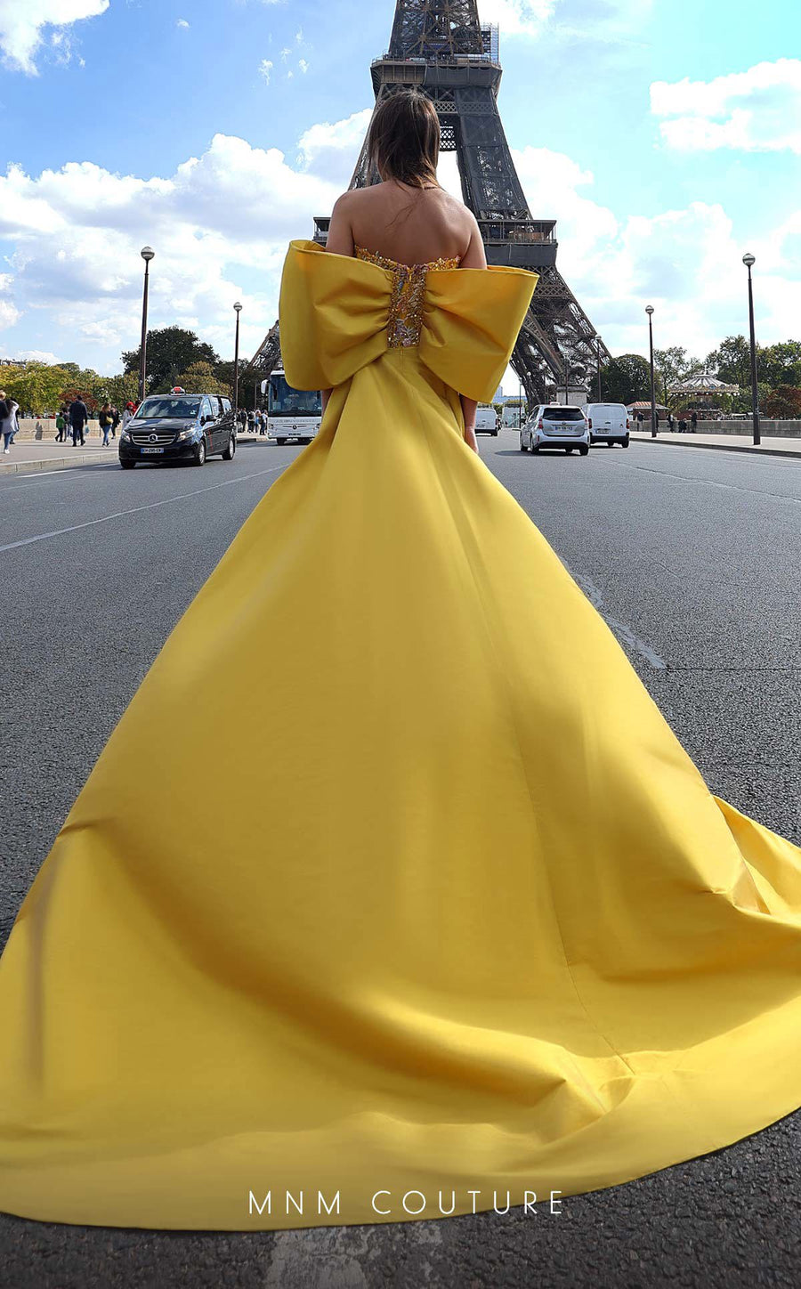 Prom Dresses Long Floral Sequin Formal Prom Dress Yellow