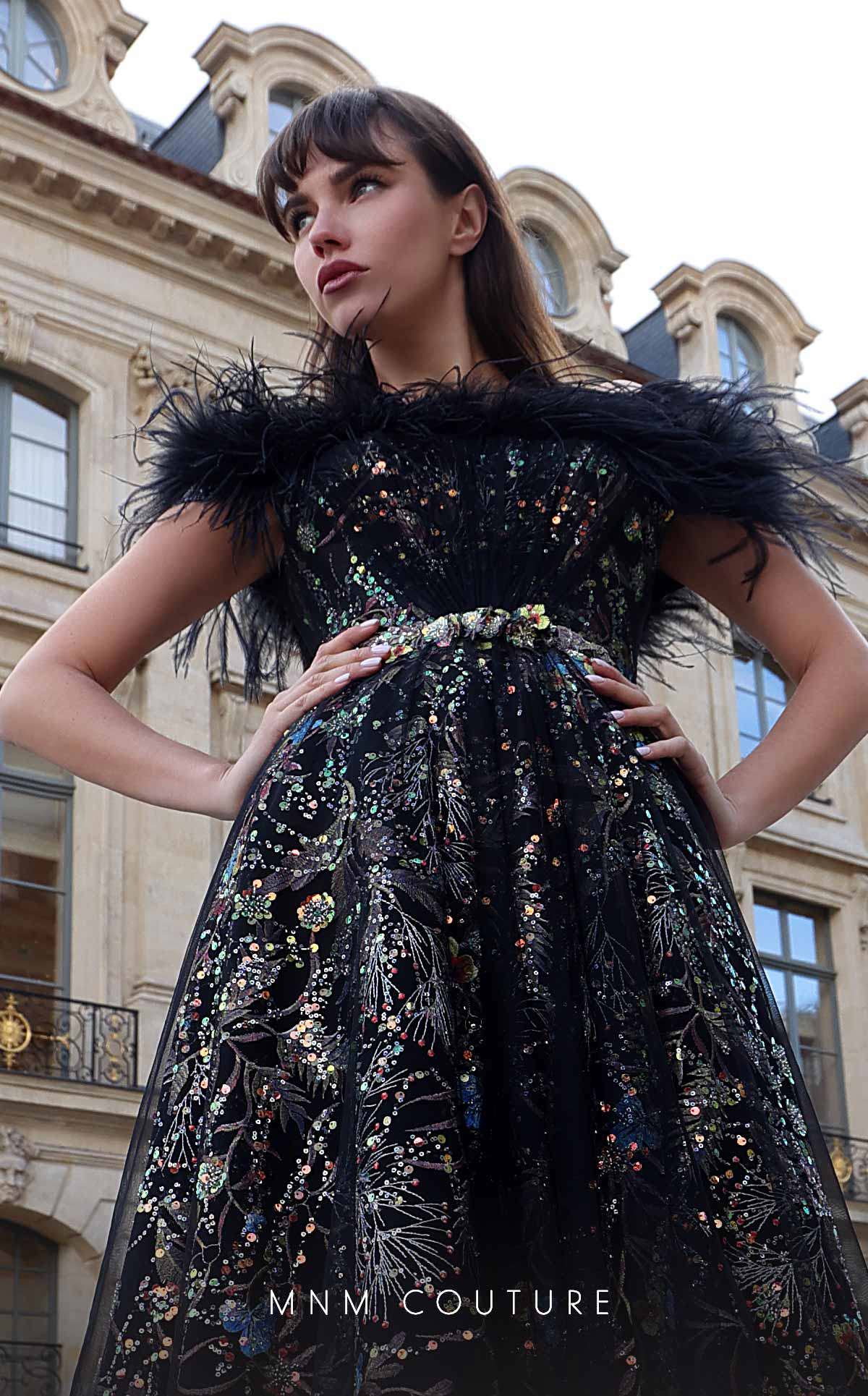 Formal Dresses Long Formal A Line Sequin Evening Dress Black