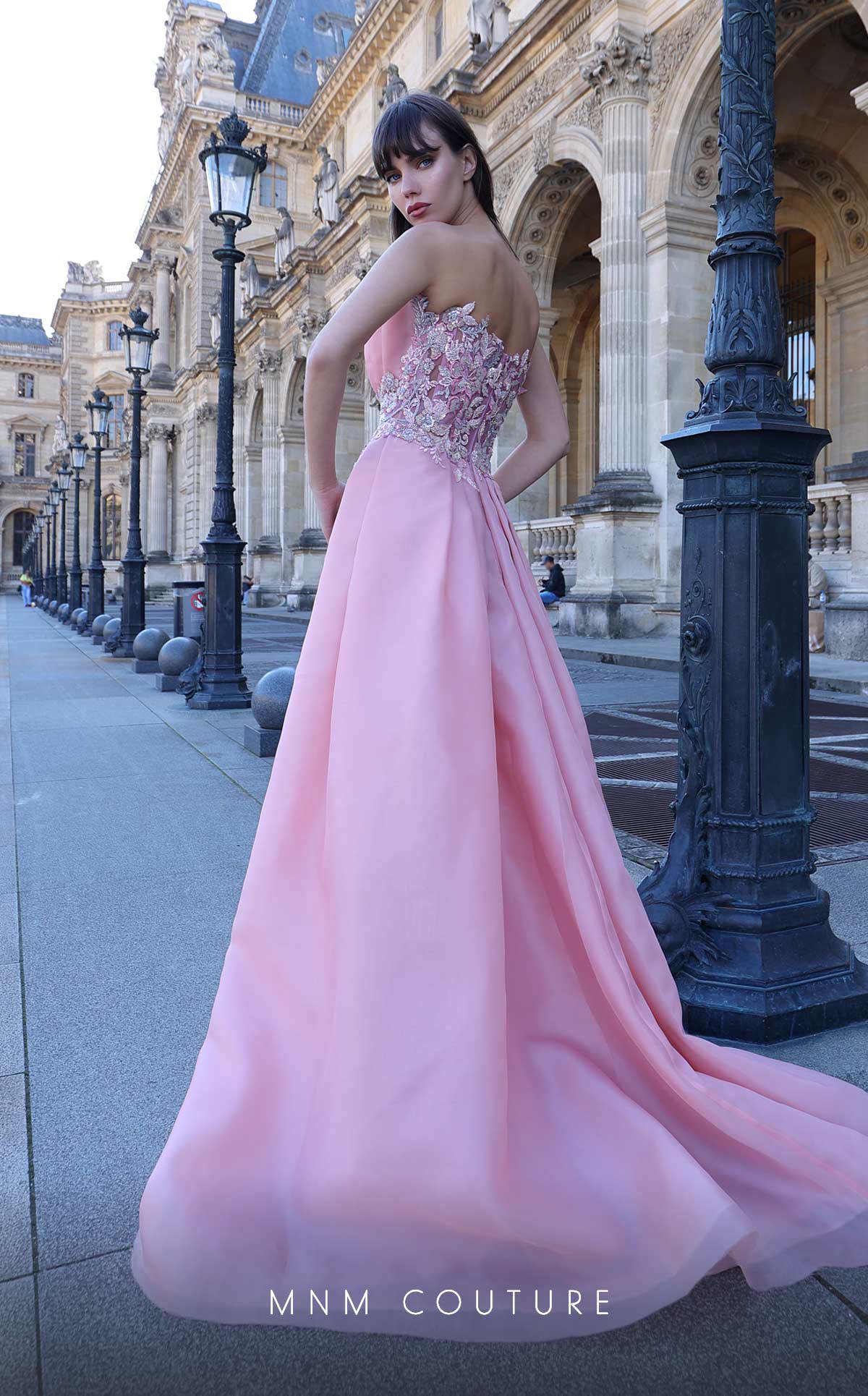 Formal Dresses Fitted Long Formal Pleated Evening Dress Pink