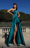 Formal Dresses Long A Line High Slit Formal Evening Dress Petrol
