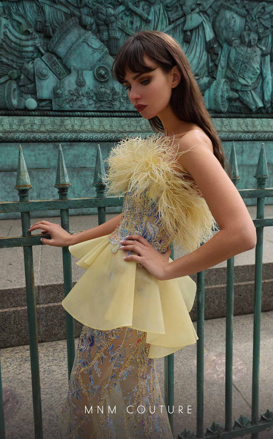 Formal Dresses Long Evening Gown Fitted Floral Sequin Formal Dress Yellow