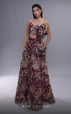 Formal Dresses Long Formal Beaded A Line Evening Dress Beige Fuchsia